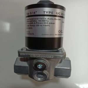 Solenoid Valve, Type UC 20/F - Rp3/4" - P.max 360 mbar